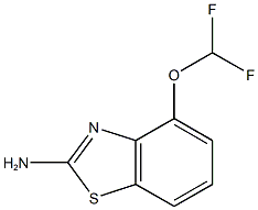 4-(difluoromethoxy)-1,3-benzothiazol-2-amine 结构式