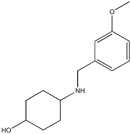 4-{[(3-methoxyphenyl)methyl]amino}cyclohexan-1-ol,,结构式