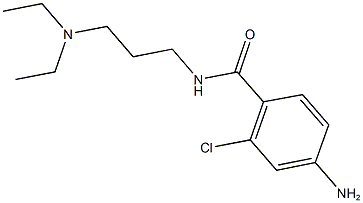 4-amino-2-chloro-N-[3-(diethylamino)propyl]benzamide Structure