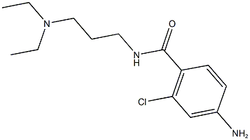 4-amino-2-chloro-N-[3-(diethylamino)propyl]benzamide Struktur