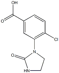 4-chloro-3-(2-oxoimidazolidin-1-yl)benzoic acid Structure