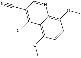 4-chloro-5,8-dimethoxyquinoline-3-carbonitrile 化学構造式