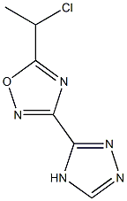 5-(1-chloroethyl)-3-(4H-1,2,4-triazol-3-yl)-1,2,4-oxadiazole 结构式
