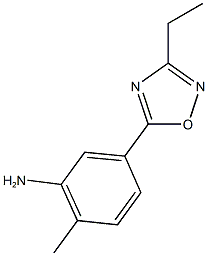 5-(3-ethyl-1,2,4-oxadiazol-5-yl)-2-methylaniline Struktur