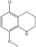 5-chloro-8-methoxy-1,2,3,4-tetrahydroquinoline,,结构式