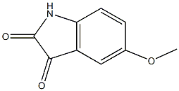 5-methoxy-2,3-dihydro-1H-indole-2,3-dione,,结构式