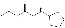 ethyl 2-(cyclopentylamino)acetate Structure