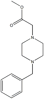methyl 2-(4-benzylpiperazin-1-yl)acetate,,结构式