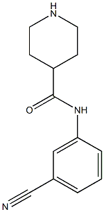 N-(3-cyanophenyl)piperidine-4-carboxamide Structure