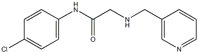 N-(4-chlorophenyl)-2-[(pyridin-3-ylmethyl)amino]acetamide Structure