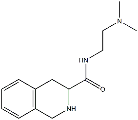 N-[2-(dimethylamino)ethyl]-1,2,3,4-tetrahydroisoquinoline-3-carboxamide Struktur