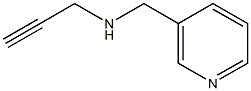 prop-2-yn-1-yl(pyridin-3-ylmethyl)amine,,结构式