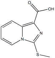 3-(methylsulfanyl)imidazo[1,5-a]pyridine-1-carboxylic acid Struktur