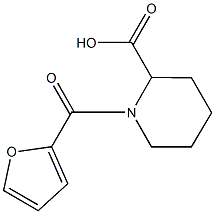 1-(2-Furoyl)-2-piperidinecarboxylic acid Structure