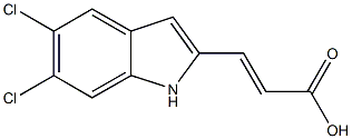 3-(5,6-DICHLORO-1H-INDOL-2-YL)ACRYLIC ACID Structure