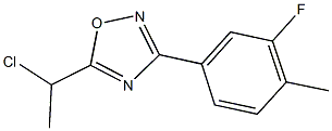 5-(1-CHLOROETHYL)-3-(3-FLUORO-4-METHYLPHENYL)-1,2,4-OXADIAZOLE Structure