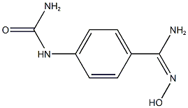 4-[(AMINOCARBONYL)AMINO]-N''-HYDROXYBENZENECARBOXIMIDAMIDE 化学構造式