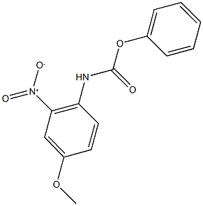 PHENYL 4-METHOXY-2-NITROPHENYLCARBAMATE Structure