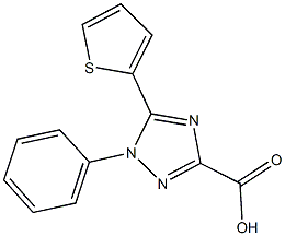 1-PHENYL-5-THIEN-2-YL-1H-1,2,4-TRIAZOLE-3-CARBOXYLIC ACID Structure