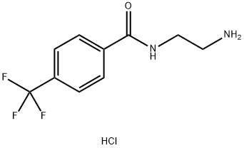 N-(2-AMINOETHYL)-4-(TRIFLUOROMETHYL)BENZAMIDE HYDROCHLORIDE 化学構造式