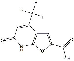 6-OXO-4-(TRIFLUOROMETHYL)-6,7-DIHYDROFURO[2,3-B]PYRIDINE-2-CARBOXYLIC ACID Struktur