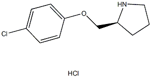 (2S)-2-[(4-CHLOROPHENOXY)METHYL]PYRROLIDINE HYDROCHLORIDE Structure
