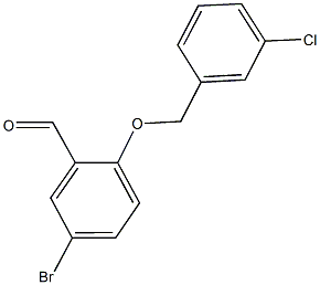  5-BROMO-2-[(3-CHLOROBENZYL)OXY]BENZALDEHYDE