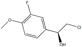 (1S)-2-CHLORO-1-(3-FLUORO-4-METHOXYPHENYL)ETHANOL,,结构式