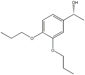 (1R)-1-(3,4-DIPROPOXYPHENYL)ETHANOL Structure