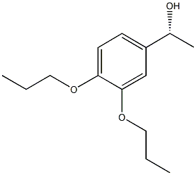 (1R)-1-(3,4-DIPROPOXYPHENYL)ETHANOL,,结构式