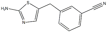 3-[(2-AMINO-1,3-THIAZOL-5-YL)METHYL]BENZONITRILE Structure