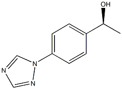 (1S)-1-[4-(1H-1,2,4-TRIAZOL-1-YL)PHENYL]ETHANOL 化学構造式