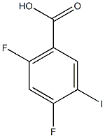 2,4-DIFLUORO-5-IODOBENZOIC ACID,,结构式