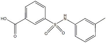 3-m-Tolylsulfamoyl-benzoic acid Structure