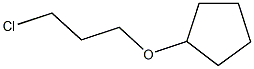 (3-chloropropoxy)cyclopentane,,结构式