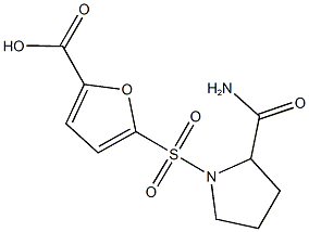 5-{[2-(aminocarbonyl)pyrrolidin-1-yl]sulfonyl}-2-furoic acid Structure