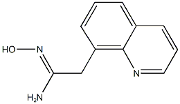 N'-hydroxy-2-quinolin-8-ylethanimidamide,,结构式