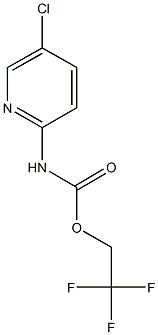 2,2,2-trifluoroethyl 5-chloropyridin-2-ylcarbamate,,结构式