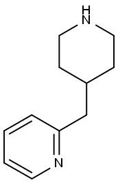 2-(piperidin-4-ylmethyl)pyridine,,结构式