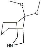 9,9-dimethoxy-3-azabicyclo[3.3.1]nonane,,结构式