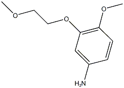 4-methoxy-3-(2-methoxyethoxy)aniline,,结构式