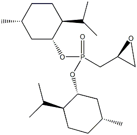 bis[(1R,2S,5R)-2-isopropyl-5-methylcyclohexyl] [(2S)-oxiran-2-ylmethyl]phosphonate 结构式