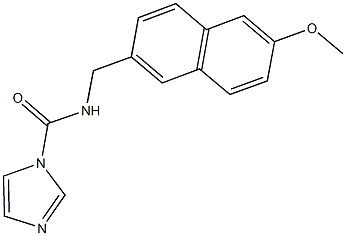 N-[(6-methoxy-2-naphthyl)methyl]-1H-imidazole-1-carboxamide,,结构式