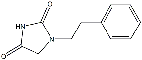 1-(2-phenylethyl)imidazolidine-2,4-dione 化学構造式
