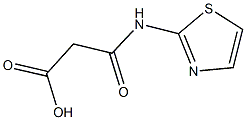 3-oxo-3-(1,3-thiazol-2-ylamino)propanoic acid Struktur