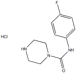 N-(4-fluorophenyl)piperazine-1-carboxamide hydrochloride Structure