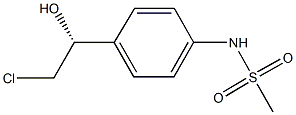 N-{4-[(1R)-2-chloro-1-hydroxyethyl]phenyl}methanesulfonamide Structure