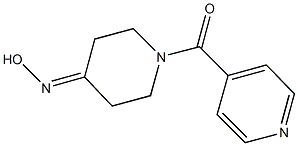 1-isonicotinoylpiperidin-4-one oxime 化学構造式