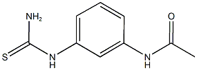 N-{3-[(aminocarbonothioyl)amino]phenyl}acetamide 化学構造式