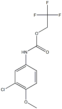 2,2,2-trifluoroethyl 3-chloro-4-methoxyphenylcarbamate 结构式